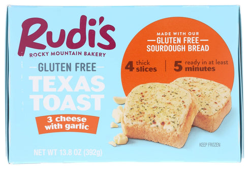 Rudis 3 13.8 OZ BAKERY Cheese Garlic Texas Toast