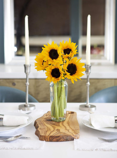 5 KaBloom Flowers - Smile Bouquet of Fresh Sunflowers Without Vase - Gift for Birthday, Anniversary, Get Well, Thank