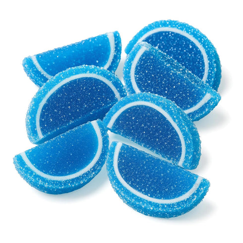 3 Gummies NY Spice Shop Blue Raspberry Fruit Slices Candy - Pound Citrus Chewy Fruit Slices Jelly Candy - Old Fashioned
