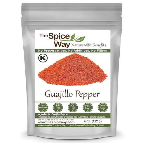 The Spice Way Guajillo Pepper Powder, 4 oz, Common Pepper in Mexican Cooking