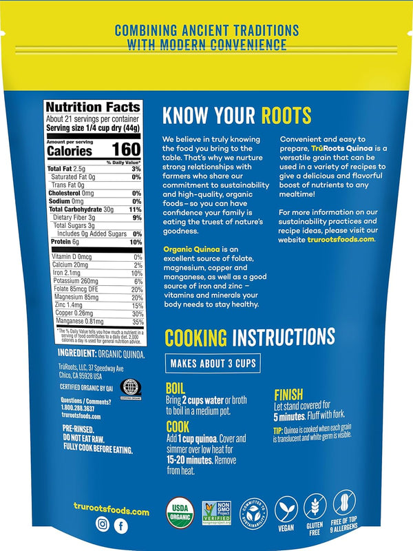 32 OZ TRUROOTS Organic Premium Quinoa
