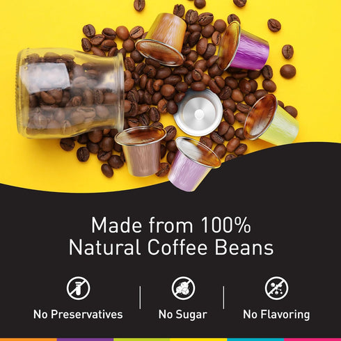 120 Bestpresso Coffee for Nespresso Original Machine Aluminum pods Certified Genuine Espresso Intenso Blend(High