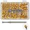 Gold Sprinkles with 4-Claw Pick up Tool, Pearl Sprinkles Mix for Cake Decorating, Baking, Cupcake Toppers, Cookie