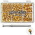 Gold Sprinkles with 4-Claw Pick up Tool, Pearl Sprinkles Mix for Cake Decorating, Baking, Cupcake Toppers, Cookie