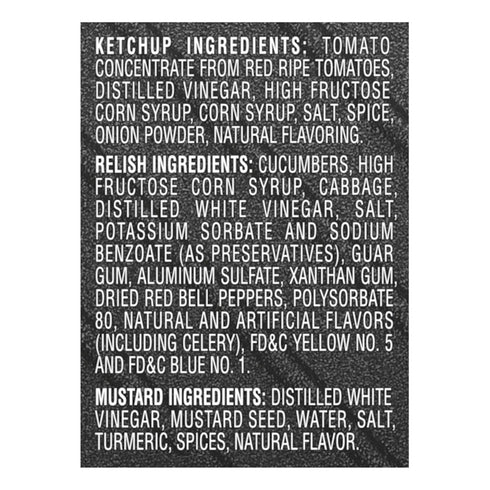Pack, 3 Count (Pack 2) Heinz Tomato Ketchup, Relish, and Mustard Picnic