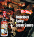 Kickin' Spicy Steak Sauce with Habanero, 10 oz - Premium Gourmet for Hot Sauce Fans