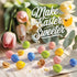 1 lb Mini Peanut Butter Candy Eggs, Bulk Bag Crunchy Shell Peanut Butter Eggs, Pastel Easter Candy for Baskets, Egg