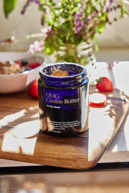 (10.2 Oz), KROMA. OMG Cookie Butter Gluten Free Vegan Snacks, Nut Butter Spread Made with Raw Almond Butter, Coconut