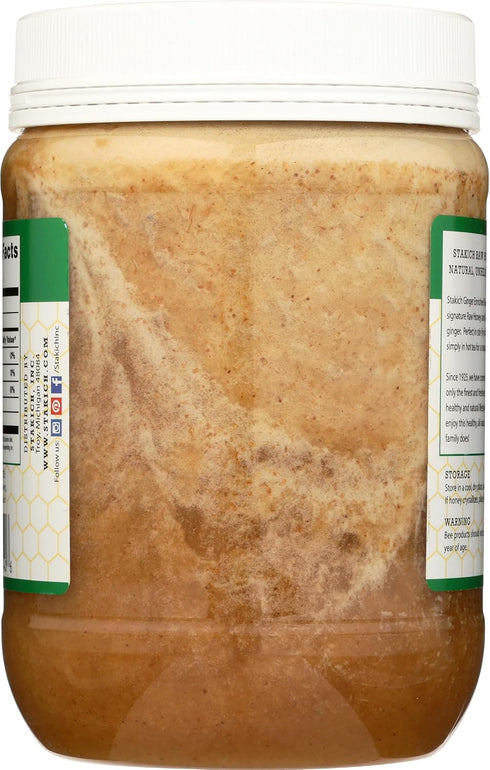 (40 Stakich Ginger Enriched Raw Honey - Pure, Unprocessed Ounce)