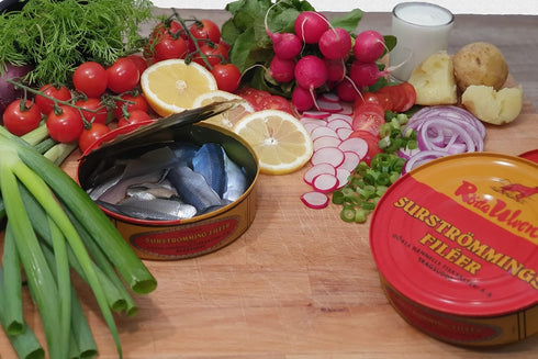 Best Natural by NJTrading Surstroemming Fillets - Fermented Herring Fillets in Traditional Tin