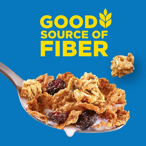 24.5 oz Kellogg's Raisin Bran Crunch Breakfast Cereal, Good Source of Fiber, Giant Size