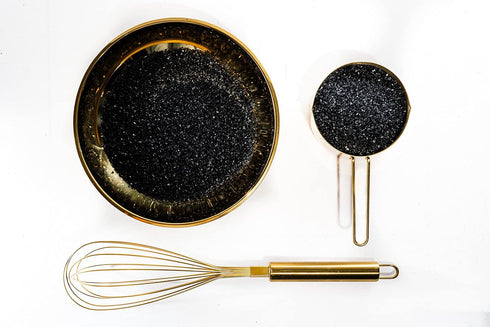 Sweet Evas BLACK SUGAR CRYSTALS-Dairy Free,Gluten Free,Egg Free,Vegan,Soy Free,Nuts Free,Kosher,Colored Sparkling Sugar