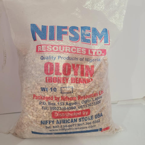 NIFFY Nifsem Resources Ltd. Oloyin (Honey Beans), Weight 10 lbs