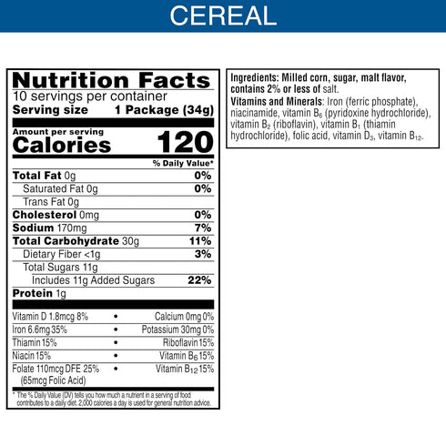 Packs 12oz (10 Kellogg's Frosted Flakes Go Cereal, Kids Snacks, Lunch Snacks, Original, Box Pouches)