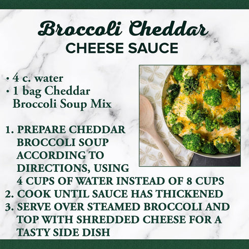 10.6 (Pack 6) Bear Creek Soup Mix, Cheddar Broccoli, Ounce