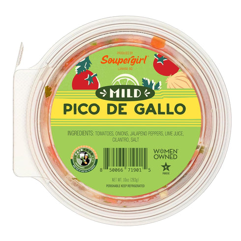 Fresh Produce Soupergirl Pico de Gallo Mild Salsa | Fresh Chunky Salsa | Kosher,