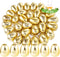 Supernal 40pcs Golden Easter Egg 3.1"Large Golden Metallic Easter Eggs Great For