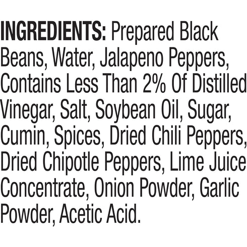 15 Ortega Black Beans, With Diced Jalapenos, Ounce