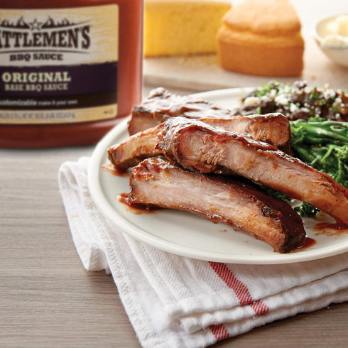1 (Pack 2) Cattlemen's Original Base BBQ Sauce, gal - One Gallon Container Customizable Barbecue Sauce Base for Chefs