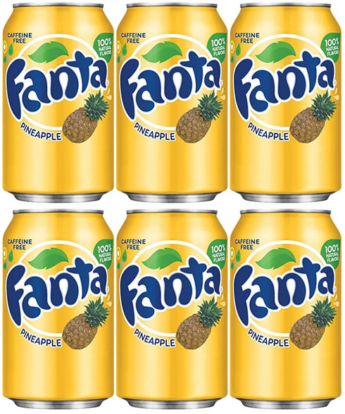 BAY AREA MARKETPLACE Fanta Pineapple Soda, Pack of 6