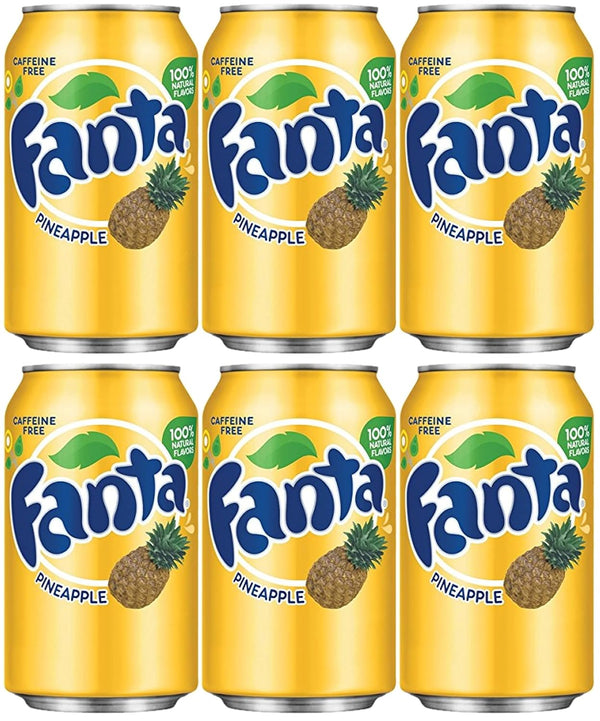 BAY AREA MARKETPLACE Fanta Pineapple Soda, Pack of 6