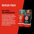 Pack Shellback (12 oz, Pack 4) Fire Department Coffee - Gives Back to Firefighters - Rescue Variety - Ground Coffee