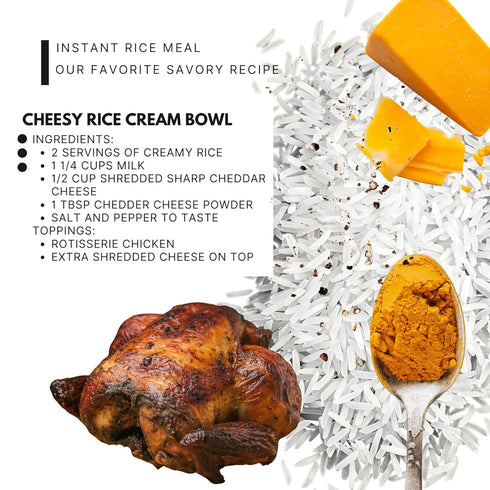 3 LB, 48 oz Rice Cream Plain Jasmine White Rice Hot Rice Cereal Scoop Included - Easily Digestable Carb Source
