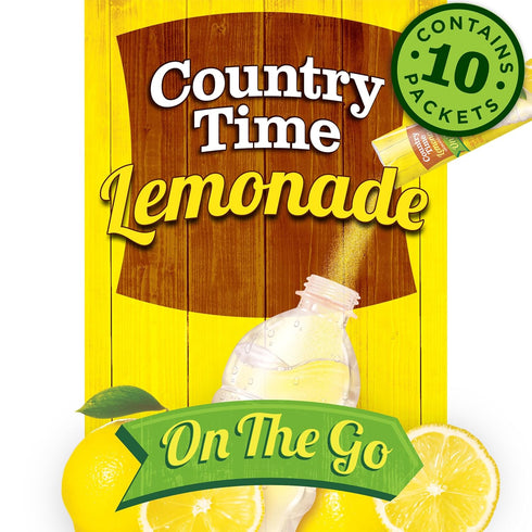 Country Time Lemonade Naturally Flavored with other natural flavor On-The-Go Powdered Drink