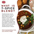 Spicy World Seven Spice Blend 7oz Bag - All Natural, No Additives or Preservatives (7 Premium Quality Mediterranean