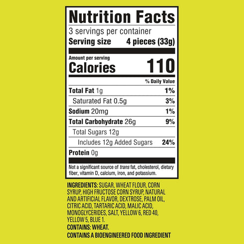 6-3.5 oz SOUR PATCH KIDS Soft & Chewy Candy Strips, Bulk Candy, Bags