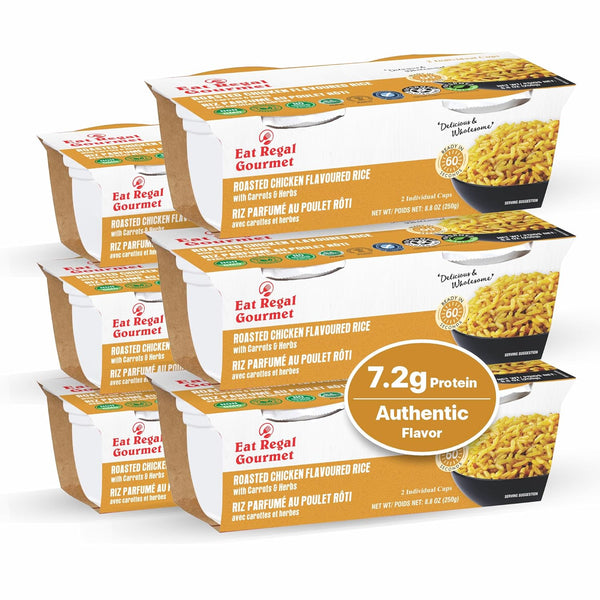 Eat Regal Gourmet Ready to Eat Roasted Chicken Flavoured Rice Cups, 7.2g