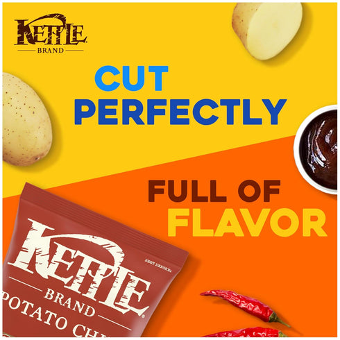 7.5 oz Kettle Brand Backyard Barbeque Kettle Potato Chips, Gluten-Free, Non-GMO, Bag