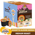 22 Count Crazy Cups Amaretto Decaf Coffee, Decaffeinated Amaretto Almond Kringle Coffee Pods for K Cup Keurig Machines