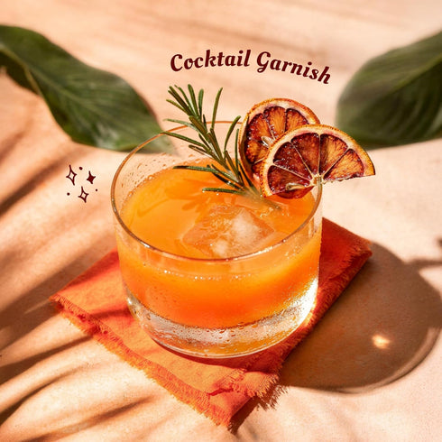 (3oz) 100% The Daily Good Dried Blood Orange Slices - Natural Dehydrated Fruit Garnish for Cocktails, Drinks & Water