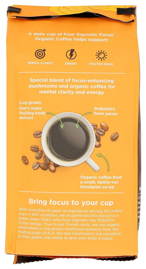 10 OZ FOUR SIGMATIC Organic Lion's Mane Whole Bean Coffee