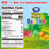 4D Gummy (8.47 oz Pack 1) AMOS Vegan Blocks Candy Assorted Fruit Flavors, Made with Real Juice, Fun-to-Build Edible