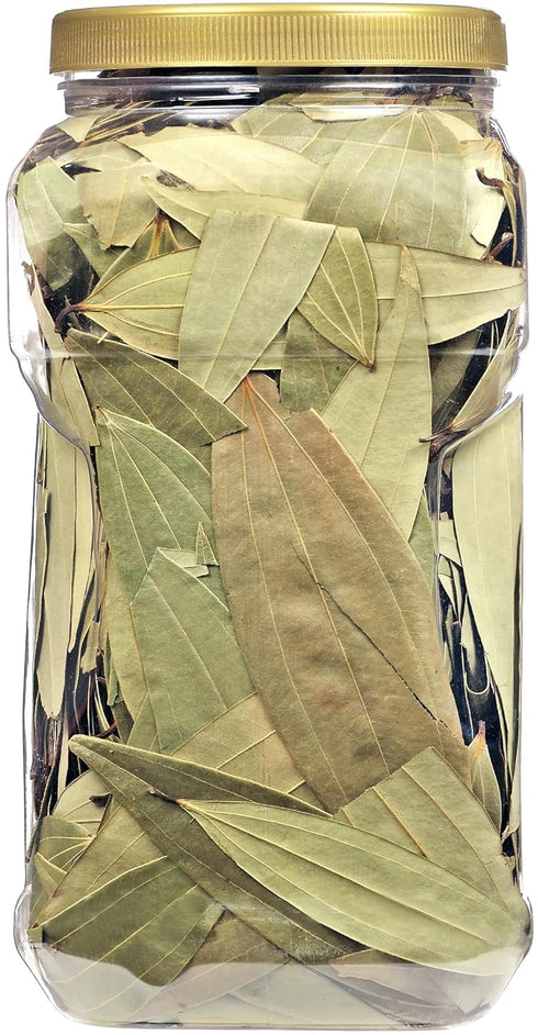 Rani Bay Leaf Whole Spice, Hand Selected Extra Large 16oz (1lb) Bulk PET Jar, All Natural, Vegan