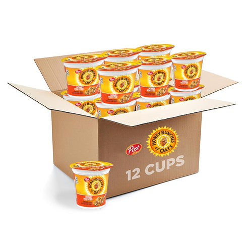 Honey Bunches of Oats Honey Roasted Breakfast Cereal Cup with Oats and