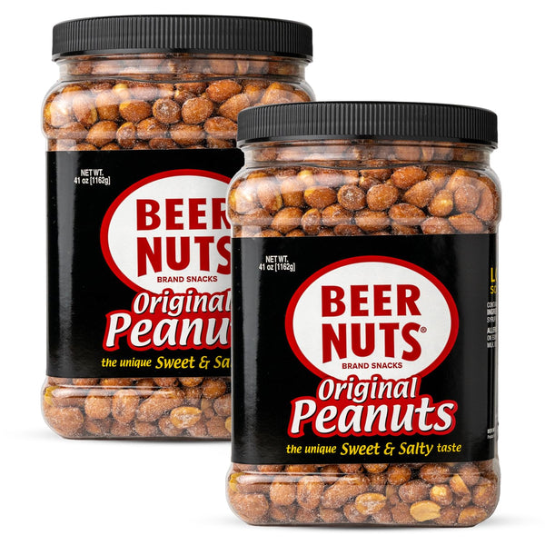 BEER NUTS Original Peanuts - Sweet & Salty Bar Nuts - Gluten