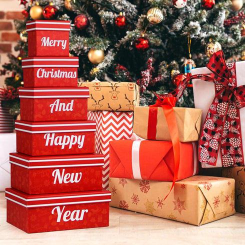 6 Christmas Gift Baskets - Tier Indulgence Nuts Gift Basket Tower with Filled With Snacks & Nuts - Gourmet Food