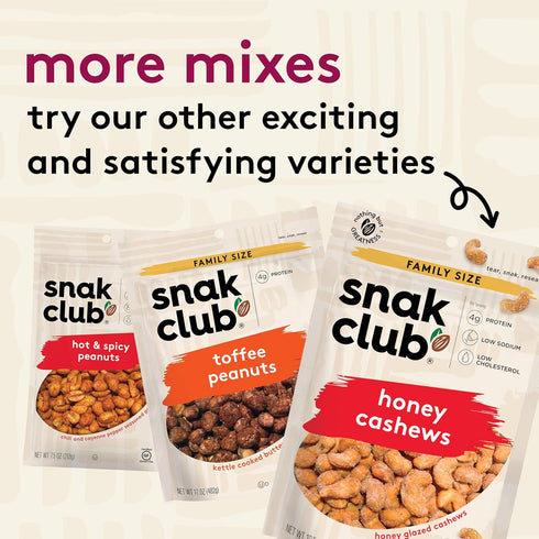 2.5 oz 6 Pack Snak Club Coconutty Cashews, Kettle Cooked Fancy Cashews with Toasted Coconut, Gluten-Free and Kosher