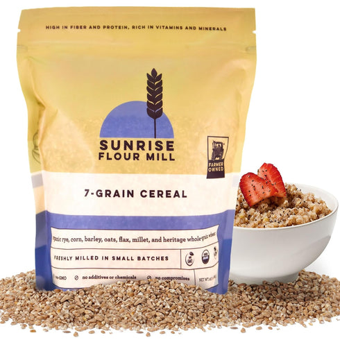 Sunrise Flour Mill USDA Organic Heritage 7-Grain Hot Cereal Mix - 32