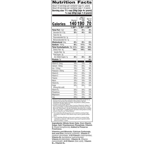 20 oz (Pack 4) Cheerios Cereal, Limited Edition Heart Shapes, Affirmations Box, Heart Healthy, Gluten Free, Giant Size
