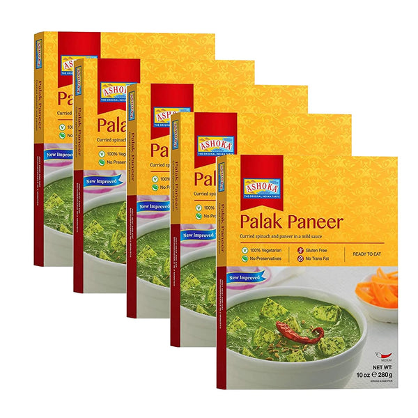 Ashoka Ready to Heat Meals 1932, Vegetarian Spinach Cheese Curry, Kosher Certified,
