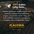 1 lb Kahwa Coffee Sirocco Medium Dark Roast House Blend, Whole Bean Coffee, Bag