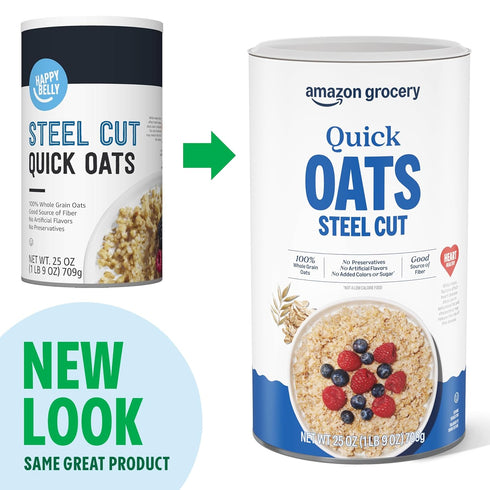 25 Oz Amazon Grocery, Steel Cut Quick Oats