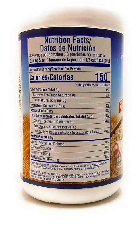11.6 OZ Quaker Avena with Iron Instant Oats With Iron Cereal Mix