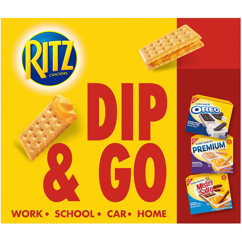 6 0.95 oz Packs RITZ Handi-Snacks Crackers and Cheese Dip