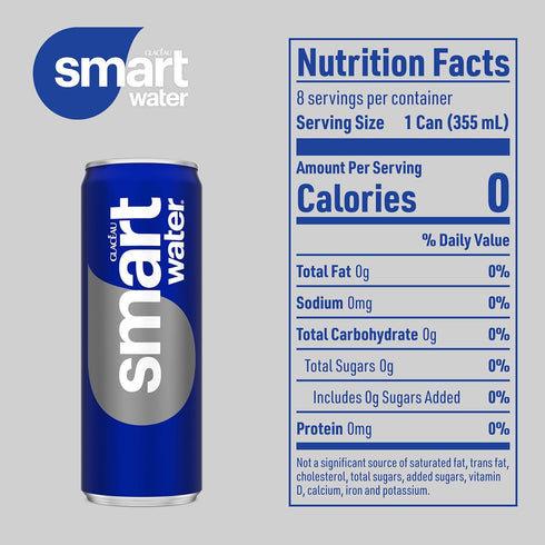 12oz 8pk Smartwater Aluminum Can