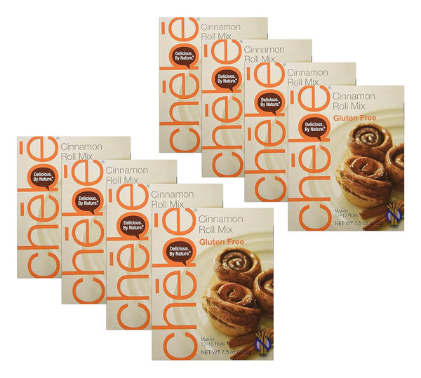 Chebe Bread Cinnamon Roll Mix, Gluten Free, 7.5-Ounce Box (Pack of 8)
